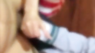 アニメコスプレ女子二人の手コキ