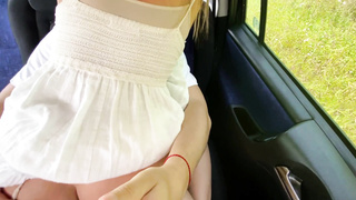 Lily jacks in uber entices the driver to drill him