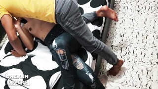 After getting her slit meticulously slurped, cute Brazilian black-haired got plumbed the way she dreamed