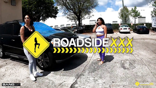 Roadside - Zoey Reyes & Ariel Unspoiled Threeway Their Way Out Of Expensive Camper Reparirs