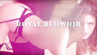 Smallish jugged honey, Julia luvs to get strapped up while providing a deep throat to Alex