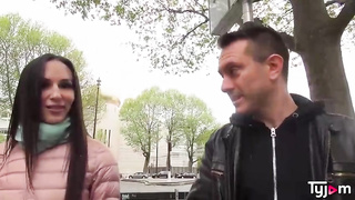 Jiggish dark-haired, Lilu Moon is touching her jewel while having buttfuck fuck-fest with her ex