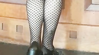 Babe in bar sexy legs 2