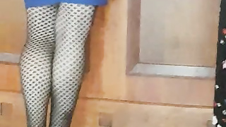 Babe in bar sexy legs 2