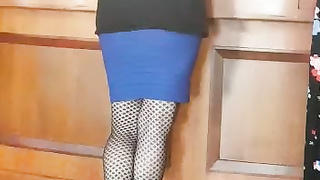 Babe in bar sexy legs 2