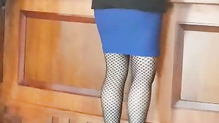 Babe in bar sexy legs 2