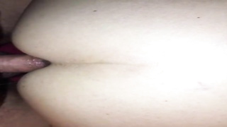 Wild fellow is ravaging his hottest acquaintance's gf from the back and attempting to make a vid