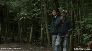 Corded light-haired is disrobed in window (Zenza Raggi, Goddess Donna, Blanche Summer)