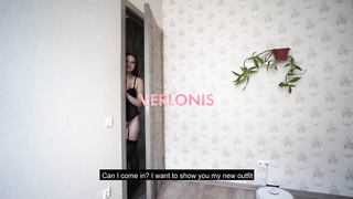 SISTER came into my bedroom and desired sense my fuckpole in rosy fuckbox