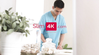 Slim4K - Polly White - Blond creampied after cute rubdown