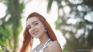 STASYQ - On the beach unwrapping by Lil Dragon