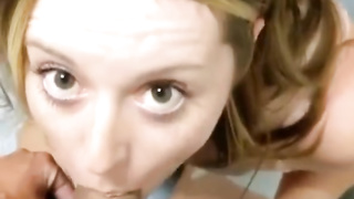 Lovely Canadian bitch gets banged in a stairwell after being lied to about a battered elevator!