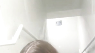 Lovely Canadian bitch gets banged in a stairwell after being lied to about a battered elevator!