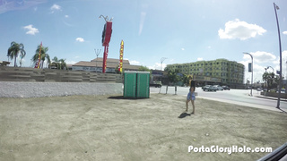 PortaGloryhole - Cool Nerdy Dame Bj's Meatpipe At The Glory Crevasse