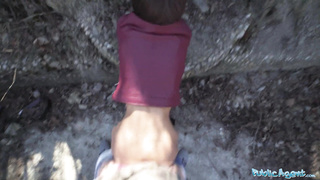 Public Agent Wonderful brown-haired honey with a splendid body humped outdoors