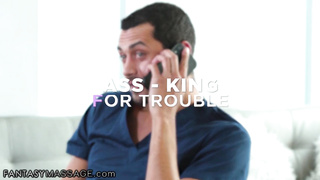 Wild ash-blonde is getting her muff munched before having assfuck romp with her splendid masseuse