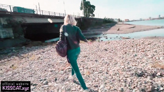 Public Agent pulverize Russian Nubile in Rear End Under the Bridge with Jizz Drink / Smooch Cat Porno Movies - Tube8