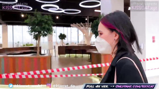 Nasty stunner in black fishnets is deep throating trunk and getting smashed to get a Gigantic Mac