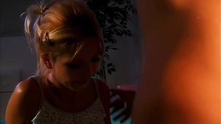 Mature platinum-blonde female is getting ravaged stiff, in the middle of the night and luving it