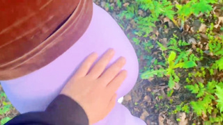 Massive backside, Russian honey is screaming while getting plumbed from the back, early in the morning