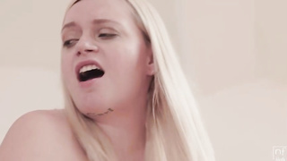 Round blond with enormous titties, Sandra Sugary-Sweet is getting pulverized all day long in many postures