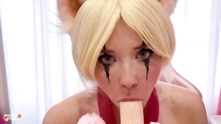 Insatiable Neko Female Deep Deepthroats and Tough Pounds till Jism on Cunny after PornGame POINT OF VIEW