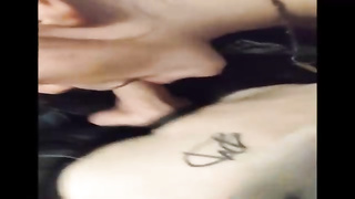 Fuckpole luving dark-haired is providing a deep fellatio to her fucking partner, while no one is observing