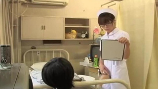 Nerdy Asian gets her ass splashed in Asian fuckfest vid