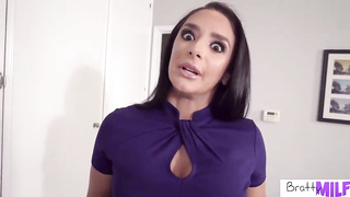 Mature female with a cute, lush rump is getting her daily portion of sizzling poke