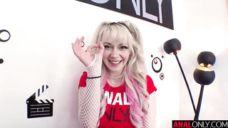 Ava is a crazy platinum-blonde honey who enjoys to have ass fucking fucky-fucky in front of the camera