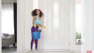 Kiara Lord and Geisha Kyd are getting down on all fours in front of a ultra-kinky stud and fellating his manhood