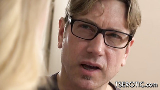 TS Girl Casey Kisses Does Anal With Her Tutor