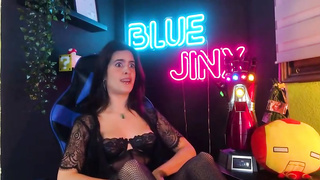 Superb looking dark haired is oftentimes posing and taunting in front of the camera, late at night