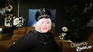 Ash-Blonde wood teaser with pierced lips, General Anarchy is in the mood for a oral