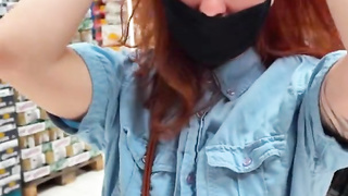 Public have fun with lovense chubby inwards the shop KleoModel ejaculation