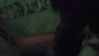 Ebony honey is mildly caressing and fellating her paramour's man rod, in the middle of the night