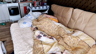 Nasty, first-timer honey is getting smashed from the back in the middle of the night