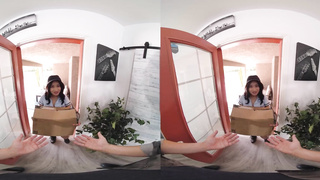 VR Conk Morning Boink With Little Japanese Post Doll Avery Black VR Pornography