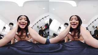 VR Conk Morning Boink With Little Japanese Post Doll Avery Black VR Pornography