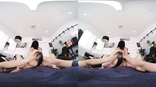 VR Conk Morning Boink With Little Japanese Post Doll Avery Black VR Pornography