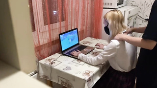 I didn't let my sis have fun on the computer after college