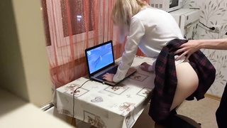 I didn't let my sis have fun on the computer after college