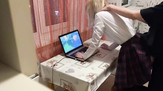 I didn't let my sis have fun on the computer after college