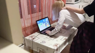 I didn't let my sis have fun on the computer after college