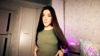 Tatted brown-haired is railing a humungous fuck stick n front of the camera and liking it