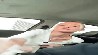 Obese blondie with a monstrous backside is deep throating spear and getting ravaged in the nature