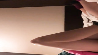 Lusty lesbos went to a motel bedroom to make love with each other, all night long