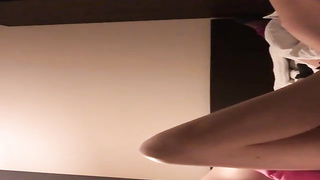 Lusty lesbos went to a motel bedroom to make love with each other, all night long