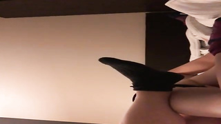 Lusty lesbos went to a motel bedroom to make love with each other, all night long