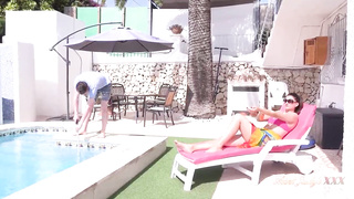 Eva Johnson is a horny UK brown-haired who loves to have fuck-fest with junior folks